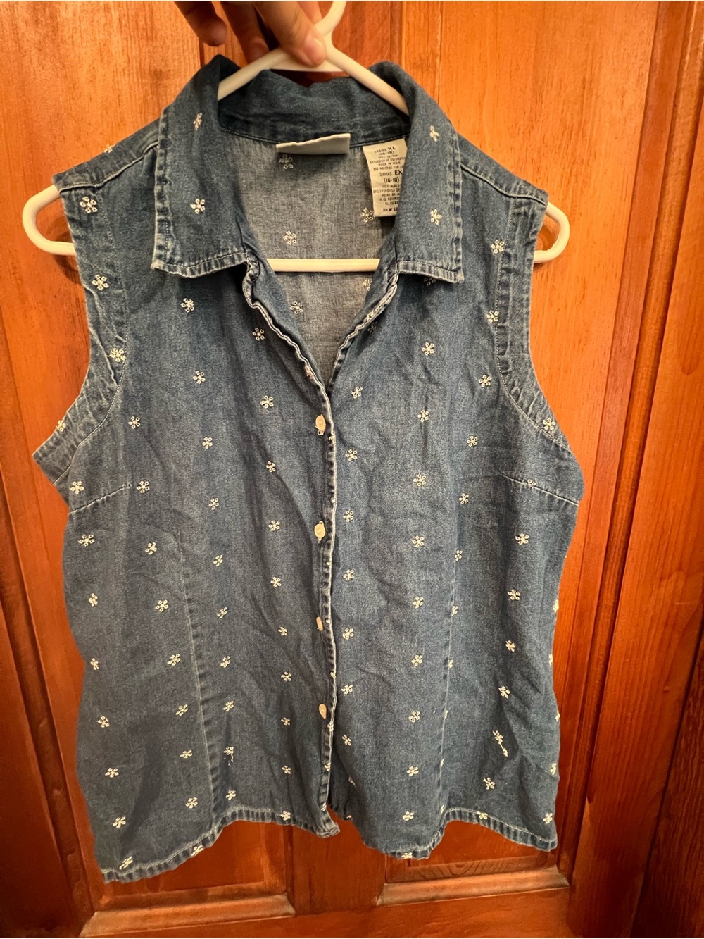 Vintage Faded Glory Button Down Top